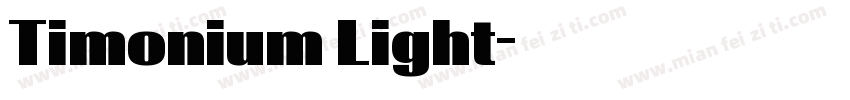 Timonium Light字体转换